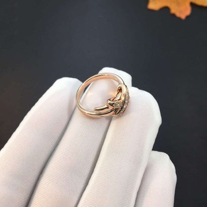 [LUXE NOBLE]JEUX DE PINK GOLD DIAMOND RING