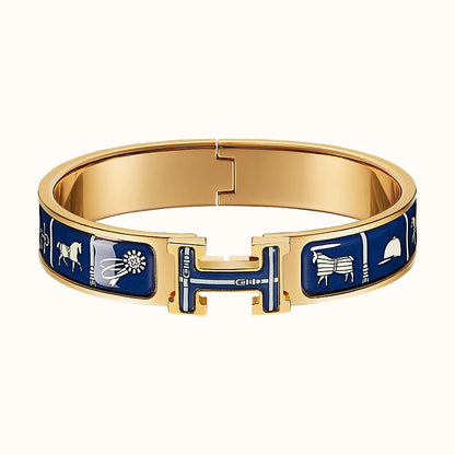 [LUXE NOBLE]H COUVERTURES DARK BLUE BRACELET