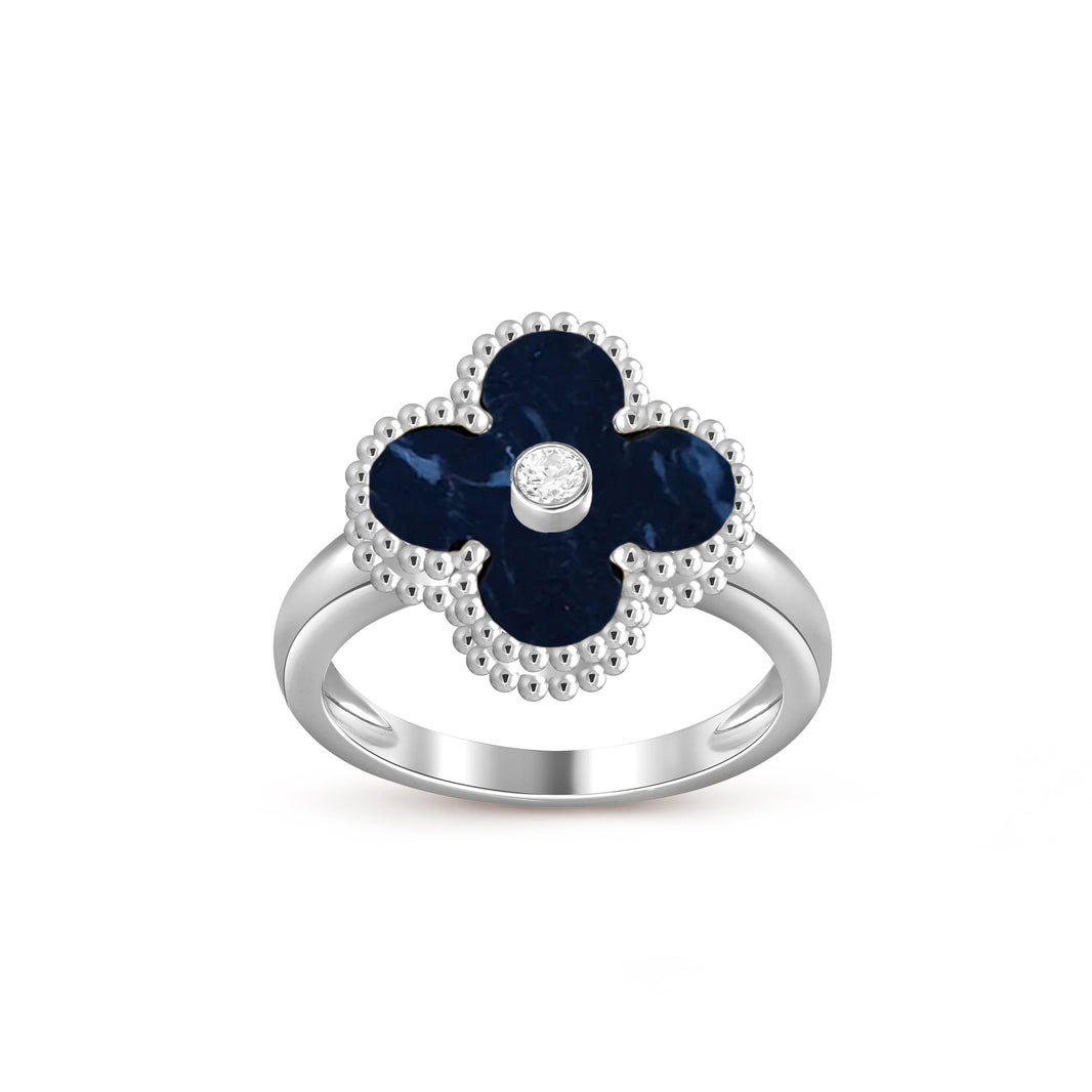 [LUXE NOBLE]CLOVER SILVER DIOMND RING COLLECTION