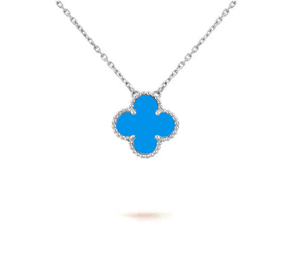 [LUXE NOBLE]CLOVER 15MM NECKLACE SILVER COLLECTION