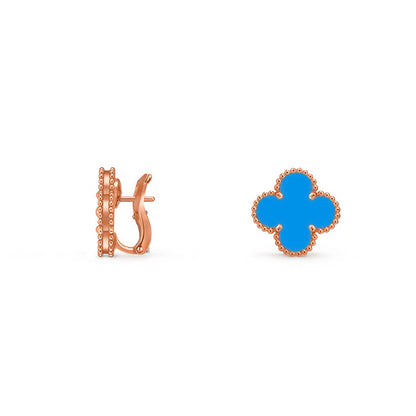 [LUXE NOBLE]CLOVER 15MM MOP EARRINGS COLLECTION