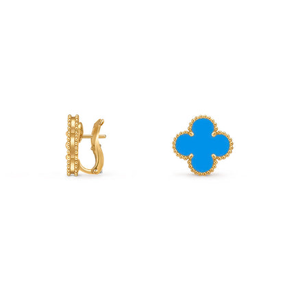 [LUXE NOBLE]CLOVER 15MM MOP EARRINGS COLLECTION