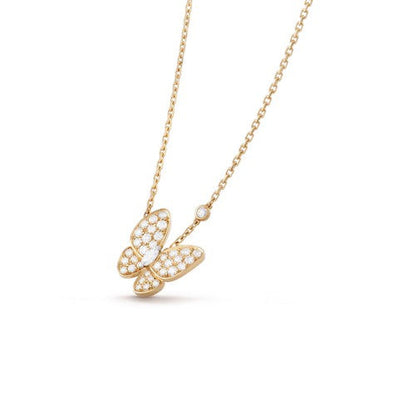 [LUXE NOBLE]BUTTERFLY DIAMOND NECKLACE