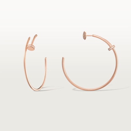 [Luxe Jewelry]JUSTE HALF DIAMOND LARGE EARRINGS