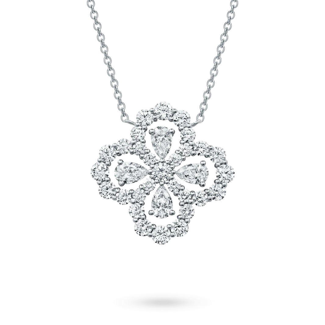 [LUXE NOBLE]LOOP NECKLACE FULL MOTIF DIAMOND 16MM MULTIPLE COLORS