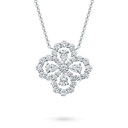 [LUXE NOBLE]LOOP NECKLACE FULL MOTIF DIAMOND 16MM MULTIPLE COLORS