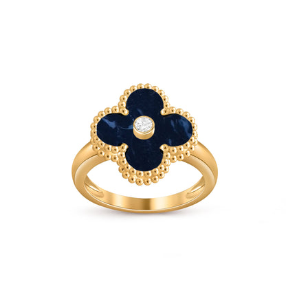 [LUXE NOBLE]CLOVER DIAMOND RING GOLD COLLECTION