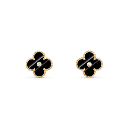 [LUXE NOBLE]CLOVER  15MM DIAMOND EARRINGS COLLECTION