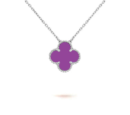 [LUXE NOBLE]CLOVER 15MM NECKLACE SILVER COLLECTION