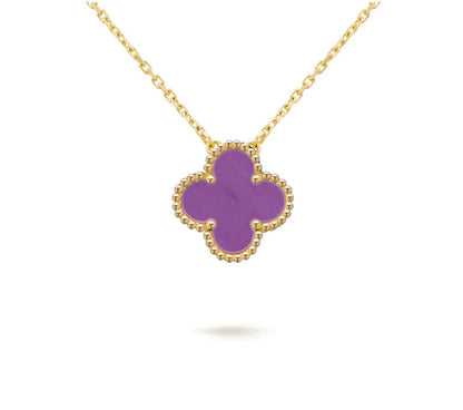 [LUXE NOBLE]CLOVER 15MM SINGLE FLOWER NECKLACE COLLECTION