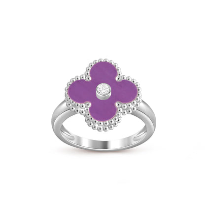 [LUXE NOBLE]CLOVER SILVER DIOMND RING COLLECTION