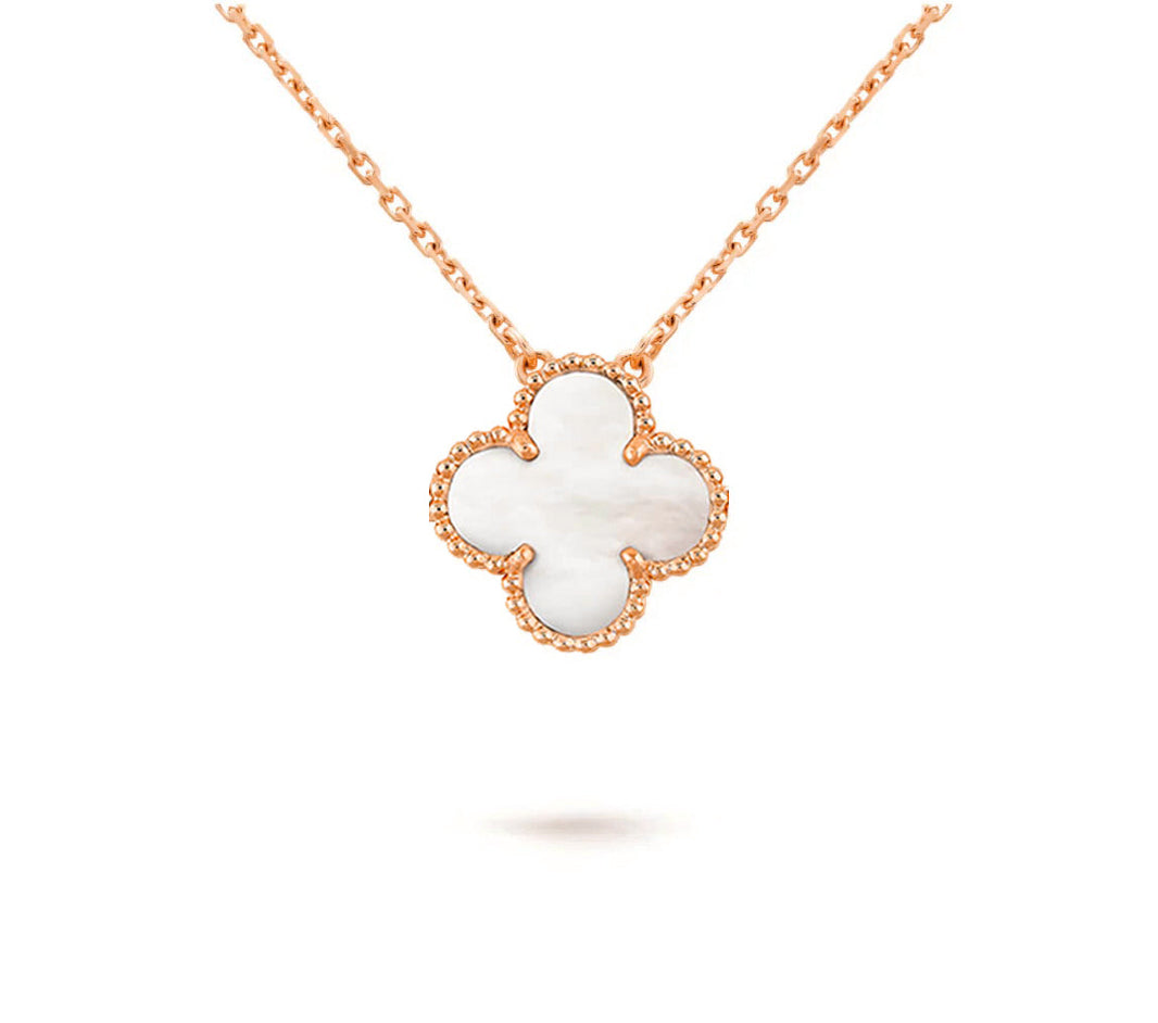 [LUXE NOBLE]CLOVER 15MM SINGLE FLOWER NECKLACE COLLECTION