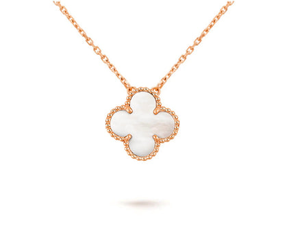 [LUXE NOBLE]CLOVER 15MM SINGLE FLOWER NECKLACE COLLECTION