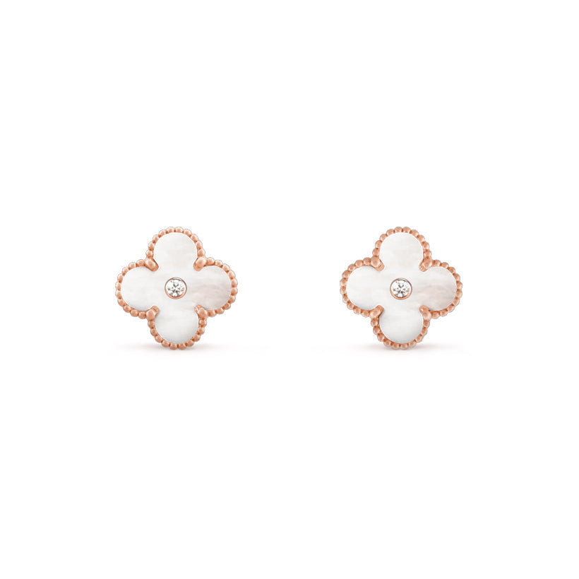 [LUXE NOBLE]CLOVER  15MM DIAMOND EARRINGS COLLECTION