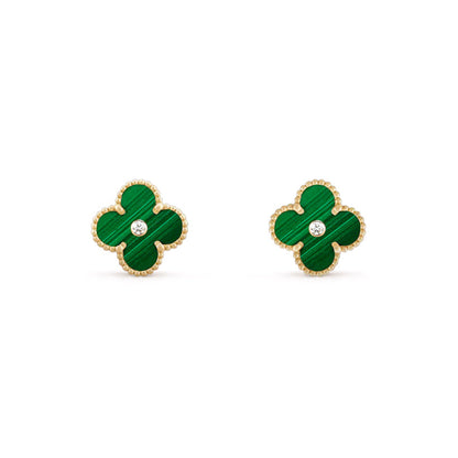 [LUXE NOBLE]CLOVER  15MM DIAMOND EARRINGS COLLECTION
