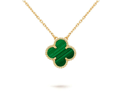 [LUXE NOBLE]CLOVER 15MM SINGLE FLOWER NECKLACE COLLECTION