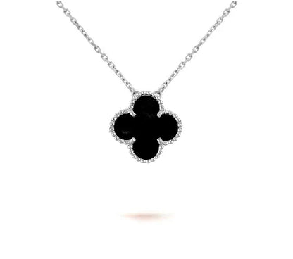 [LUXE NOBLE]CLOVER 15MM NECKLACE SILVER COLLECTION