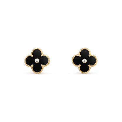 [LUXE NOBLE]CLOVER  15MM DIAMOND EARRINGS COLLECTION