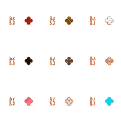 [LUXE NOBLE]CLOVER 15MM MOP EARRINGS COLLECTION