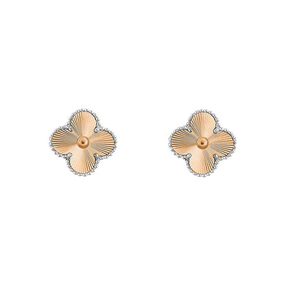 [LUXE NOBLE]CLOVER SILVER 15MM EARRINGS COLLECTION