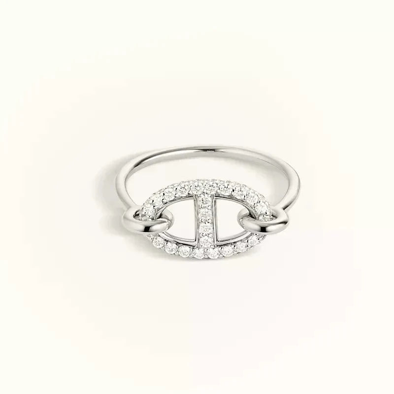[LUXE NOBLE]RONDE SMALL SILVER DIAMOND RING