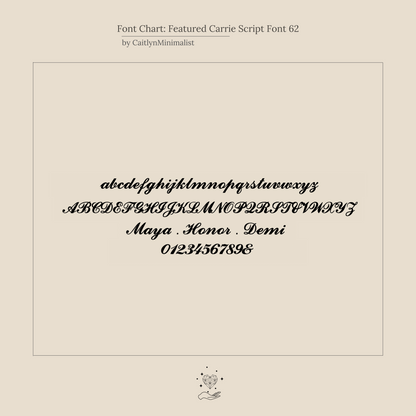 Namenskette „Carrie“