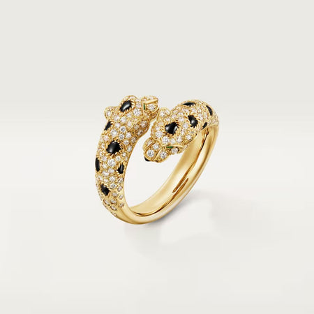 [Luxe Jewelry]PANTHERE DOUBLE HEADED FULL DIAMOND  RING