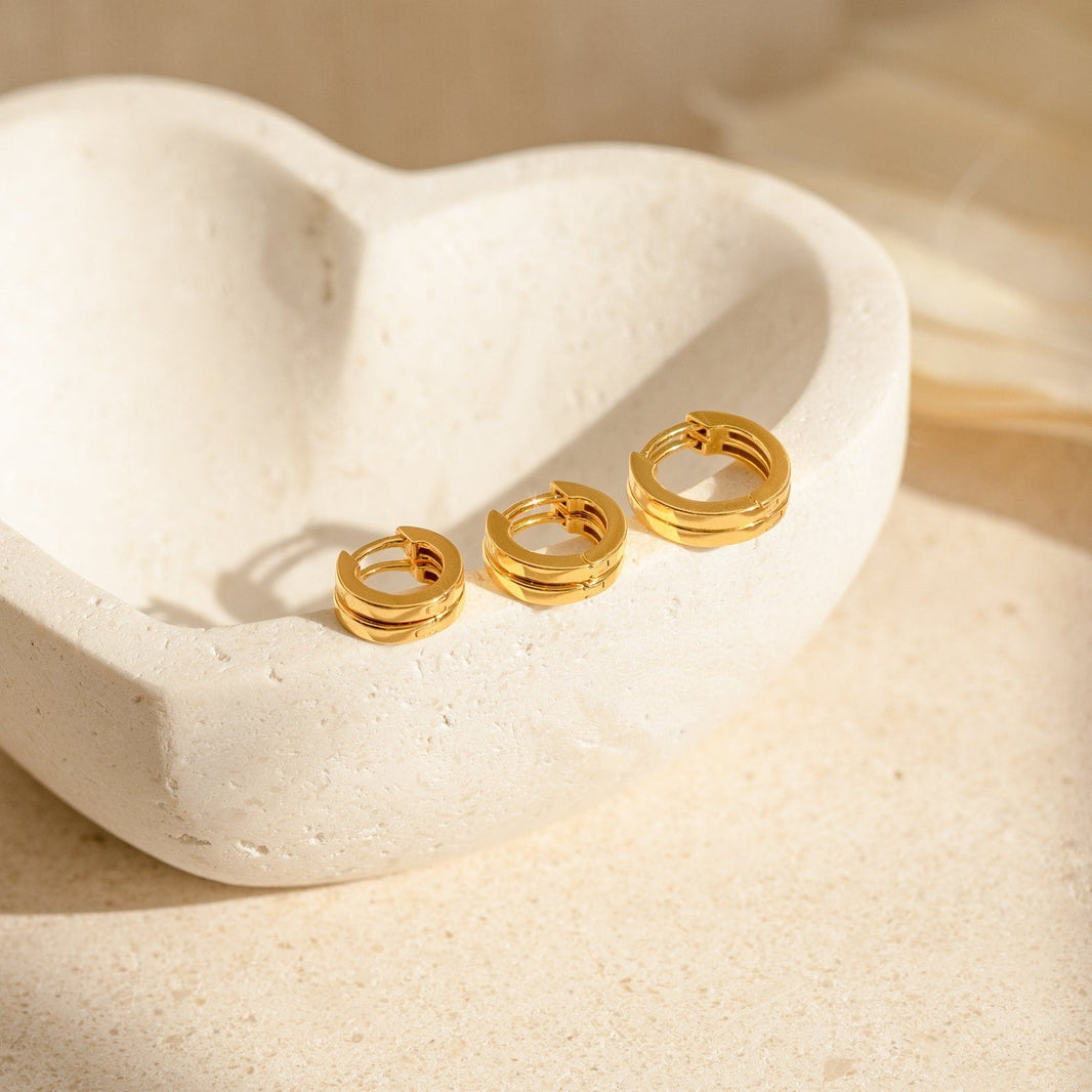 Huggie-Ohrring-Set für Redakteurinnen