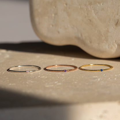 Dünner Mini-Geburtssteinring