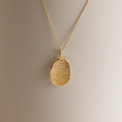 Personalisierte Fingerabdruck-Halskette