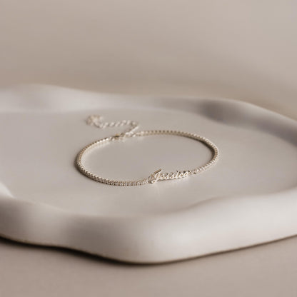 ヴェネツィアネームテニスブレスレット