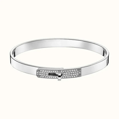 [LUXE NOBLE] KELLY SILBER-DIAMANT-ARMBAND