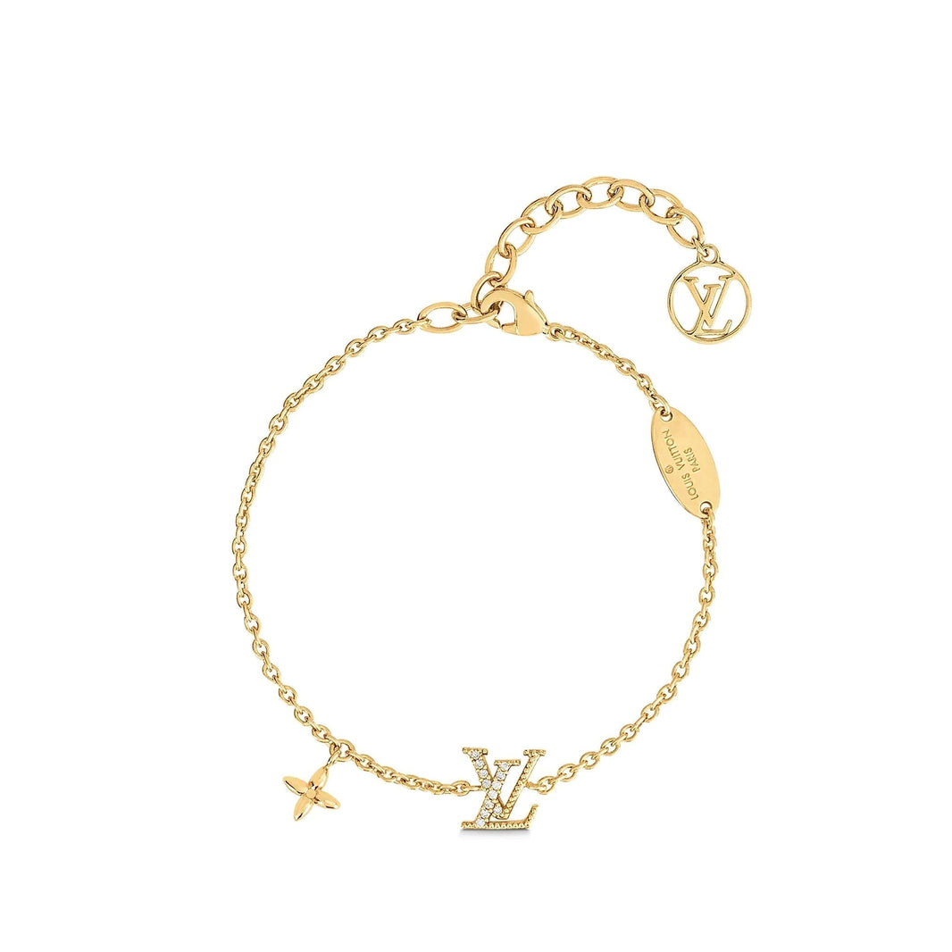 [LUXE NOBLE]LOGO STAR MOTIF GOLD BRACELET