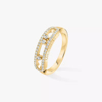 [LUXE] Baby Move Gold Diamond Pave_ Ring