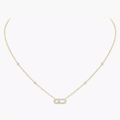 [LUXE]Diamond Necklace Move Uno