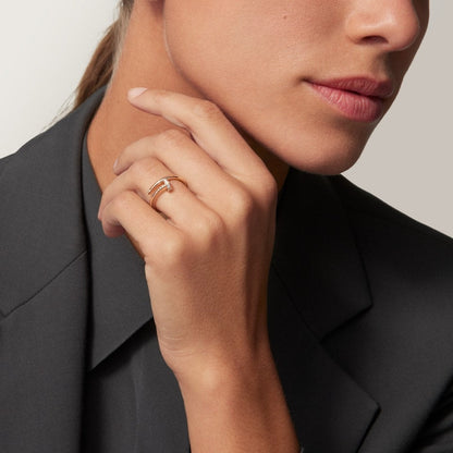 [Luxe Jewelry]JUSTE 1.8MM HALF DIAMOND RING