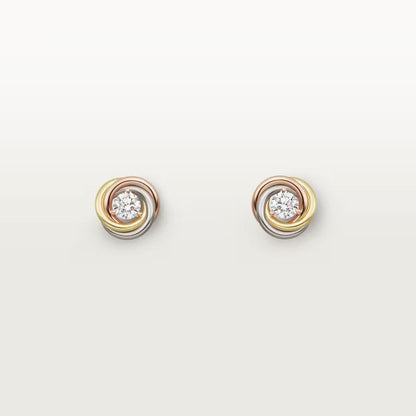 [Luxe Jewelry]TRINITY STUD DIAMOND EARRINGS