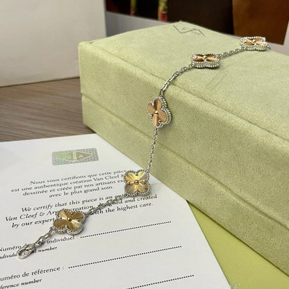 [LUXE NOBLE] CLOVER 5 MOTIF LASER BRACELET COLLECTION