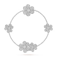 [LUXE NOBLE]FRIVOLE SILVER 5 FLOWERS BRACELET