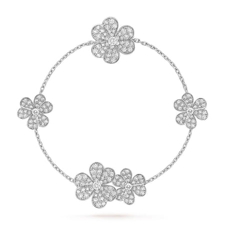 [LUXE NOBLE]FRIVOLE SILVER 5 FLOWERS BRACELET