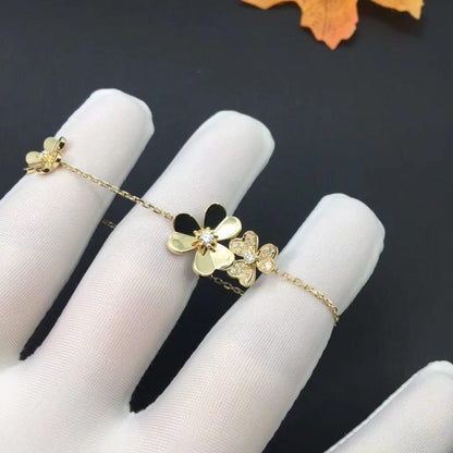 [LUXE NOBLE]FRIVOLE GOLD 5 FLOWERS BRACELET