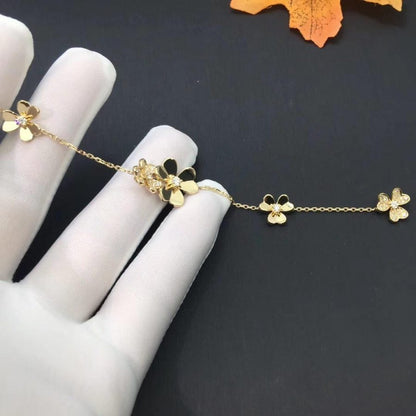 [LUXE NOBLE]FRIVOLE GOLD 5 FLOWERS BRACELET