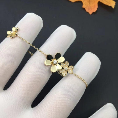 [LUXE NOBLE]FRIVOLE GOLD 5 FLOWERS BRACELET
