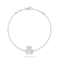 [LUXE NOBLE]FRIVOLE SILVER FLOWER DIAMOND BRACELET