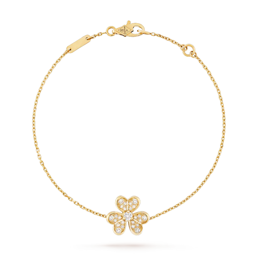[LUXE NOBLE]FRIVOLE GOLD FLOWER DIAMOND BRACELET