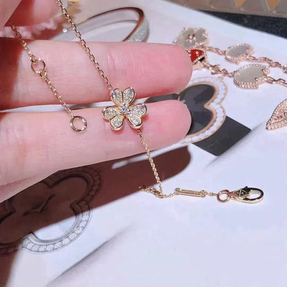 [LUXE NOBLE] FRIVOLE GOLD BLUMEN-DIAMANT-ARMBAND