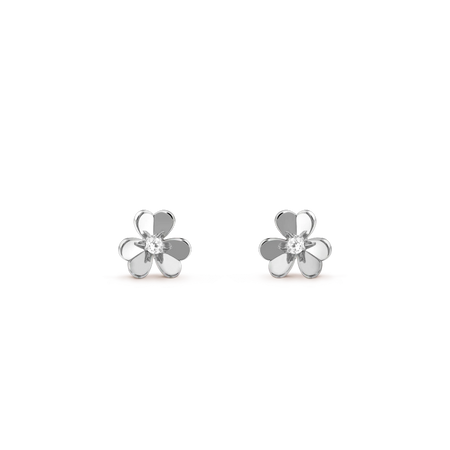 [LUXE NOBLE]FRIVOLE MINI SILVER FLOWER EARRINGS