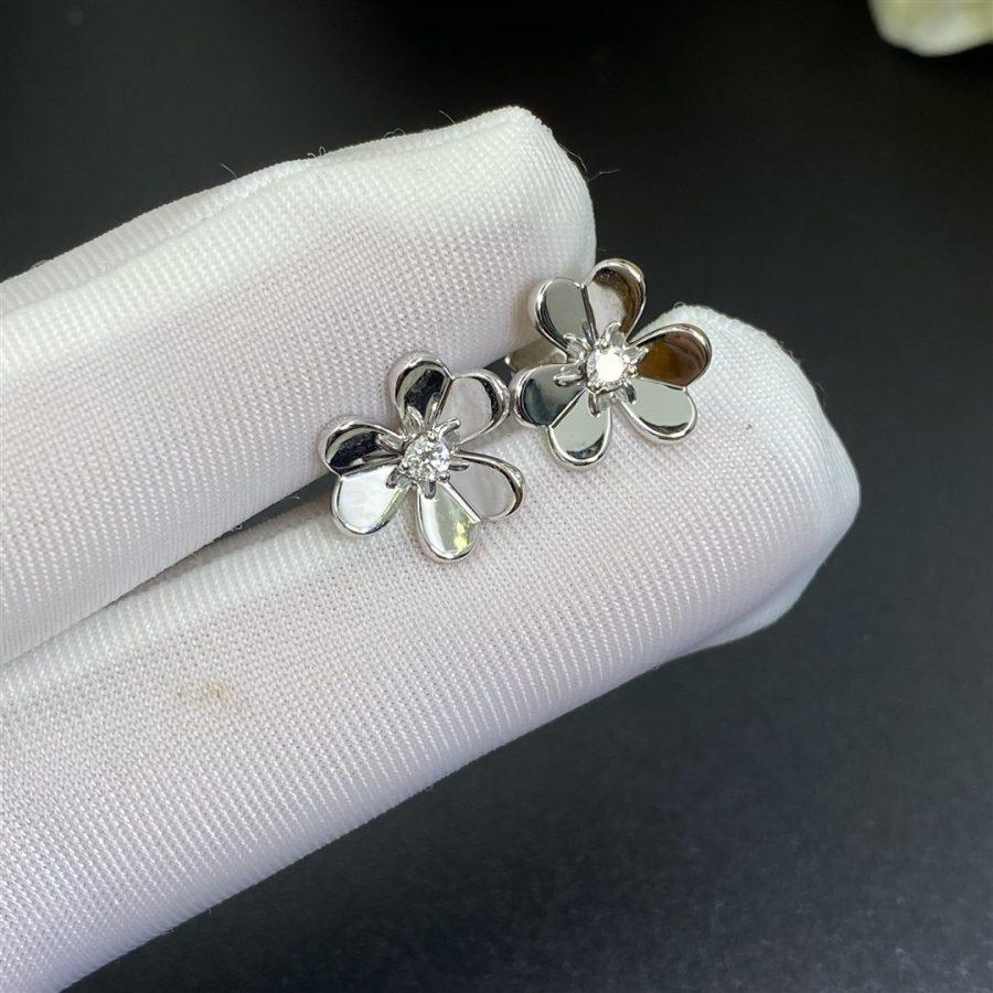 [LUXE NOBLE]FRIVOLE MINI SILVER FLOWER EARRINGS
