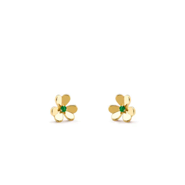 [LUXE NOBLE]FRIVOLE  FLOWER MALACHITE EARRINGS