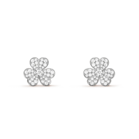 [LUXE NOBLE]フリヴォル シルバー フラワー ダイヤモンド イヤリング